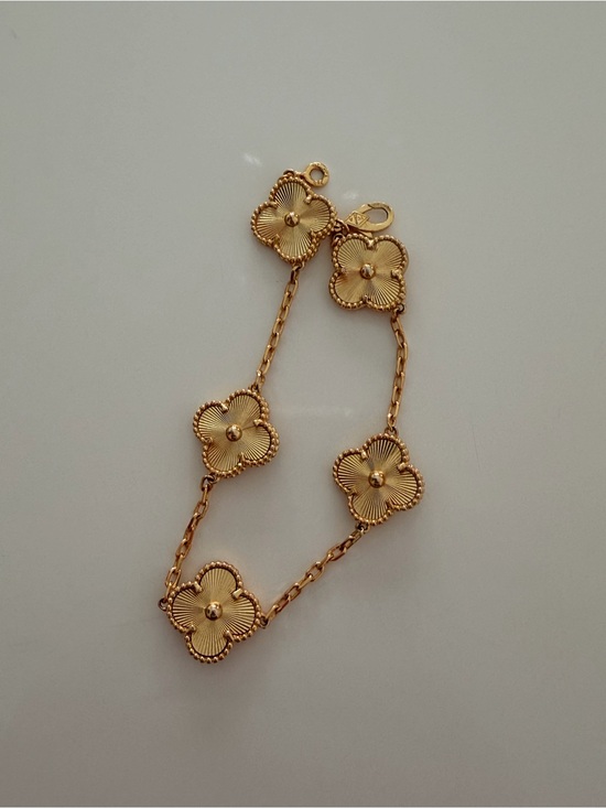 Van Cleef & Arpels Jewelry - Van Cleef & Arpels Gold Alhambra Five-Motif Bracelet